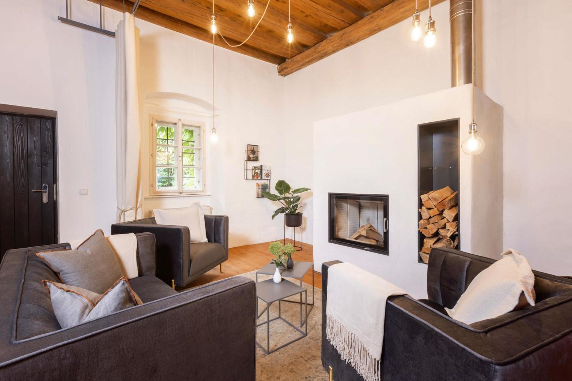 Apartmán Siebensternehaus Steyr Pokoj fotografie